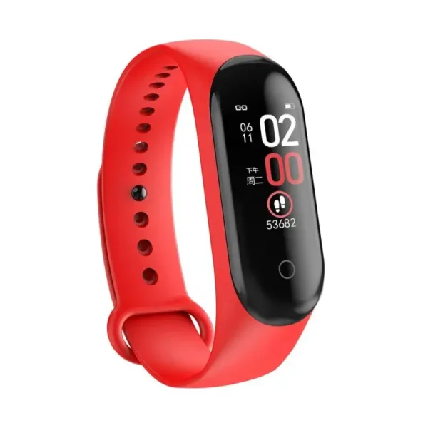 Sc68f3fc44681412395ee7a40925d70519.webp M4 Wristband Sport Fitness Pedometer Color Screen Smart Bracelet Blood Pressure Walk Step Counter Smart Band Watch
