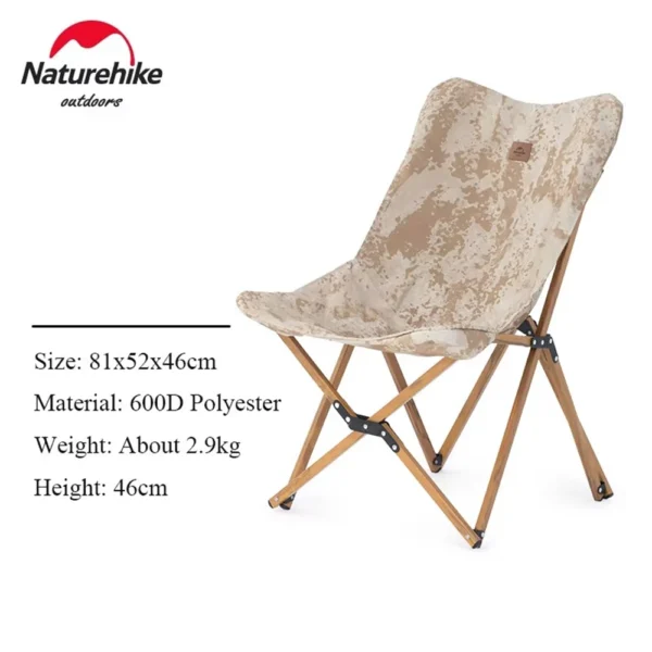 Naturehike Folding Chair -Outdoor Camping Office Nap Chair, Load Capacity 120KG,Chair Cover Detached,Wear Resistant Oxford Cloth