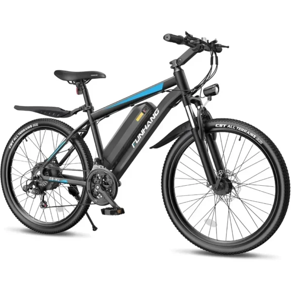 Scab51ddc2fbe4a11a67a3ff532cdcc18s.webp Adult Electric Bike, 750W Peak, 50MPH at 21.7Mph, 26" 48V 374.4WH Battery with Adjustable Stem, Fenders, 21 Speed