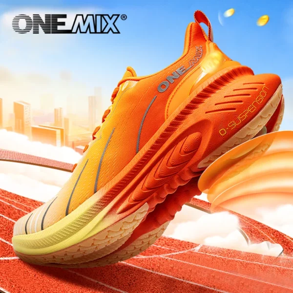 Scc2ba4c42e12447d9a30d416a9616426n-1.webp ONEMIX New Cushioning Running Shoes For Men Suitable Heavy Runners Lace Up Sports Women Non-slip Outdoor Athletic Male Sneakers