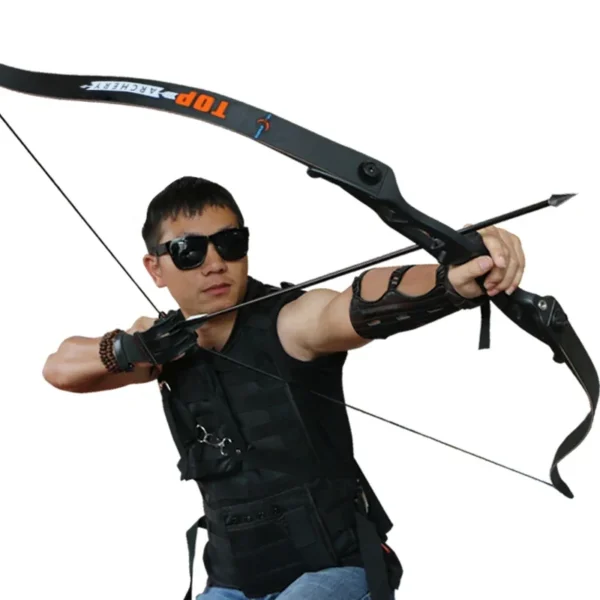 toparchery Archery Bow 56Inch 30-50lbs Outdoor Shooting Recurve Bow for Right-handed Powerful Take-down Hunting Bow with Bow Bag