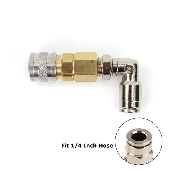 New Airsoft HPA (US)2302 23-2 Foster Quick Disconnect QD With Push-In Pipe Fitting Assembly For 4MM(5/32) Or 6MM 1/4Inch Hose
