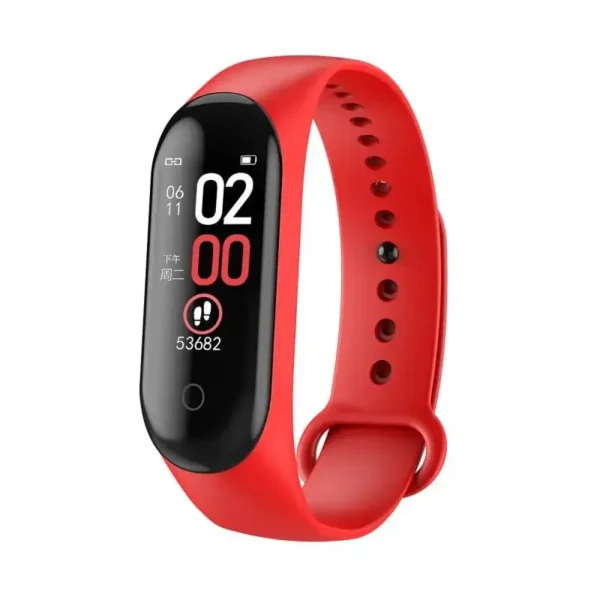Sd3cbdb4aa2334aab86f838b694bc0c48X.webp M4 Wristband Sport Fitness Pedometer Color Screen Smart Bracelet Blood Pressure Walk Step Counter Smart Band Watch