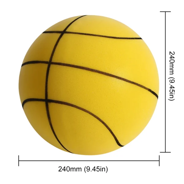18/21/24CM Indoor Silent Basketball Squeezable Mute Bouncing Basketball Indoor Silent Ball Sponge  Basketball Bounce Sport