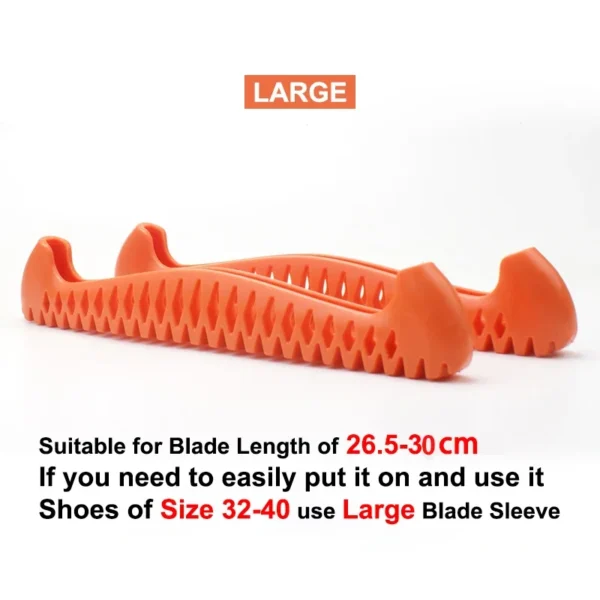 TPU Ice Skating Figure Skate Blade Cover Ice Skate Hockey Skates Adjustable Protective Prevent Puncture Scalable Blade Sleeve