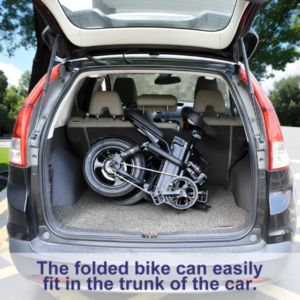 DEEPOWER Mini Foldable Ebike 400W 48V 30AH/10AH Removable Battery Multi-shock-absorbing Urban Electric Bicycle Bike for Aldult