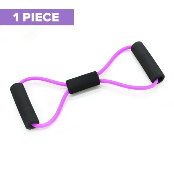 Resistance Bands Elastic Tube Rubber Belt Gym Yoga Gum Fitness Equipment Workout Muscle Pull Rope Exercise 8 Word Chest Expander