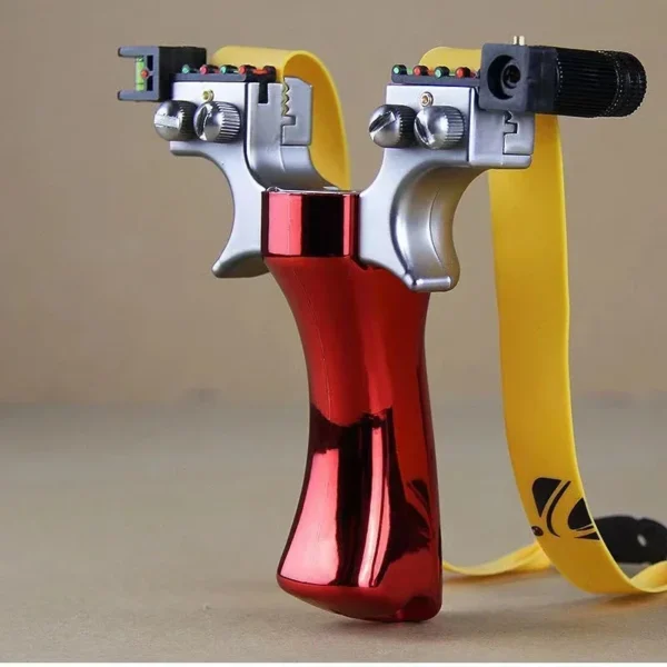 Laser Slingshot Plastic Precision Outdoor Hunting Catapult Resin with Rubber Band for Outdoor Shooting Sports Wrench Accessories