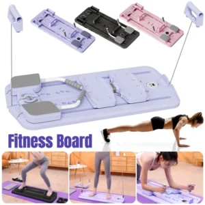 Sdac27ab96cff4ebdb23b6247e5fca8f2T.webp Multifunctional Fitness Board Abdominal Board Non Slip Workout Board with Phone Holder Push Up Board Home Gym Equipment
