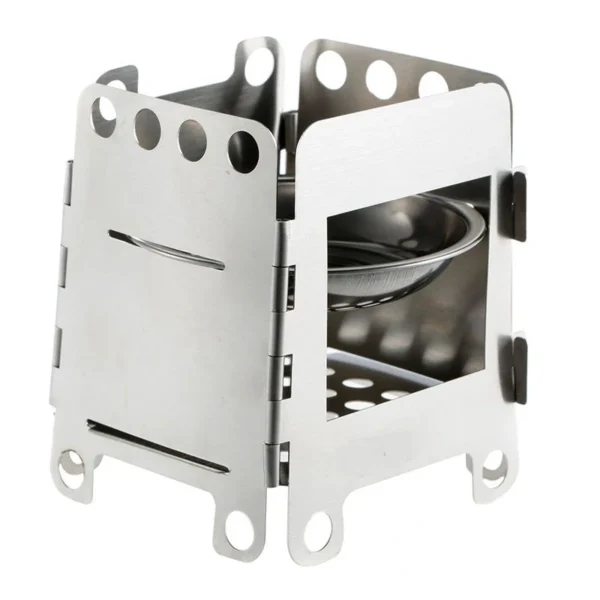 Sdb63ffafba65457c85a70b340b3f6d16Y.webp Stainless Steel Stove Portable Ultralight Mini Grill Compact Outdoor Camping Folding Cookware Picnic Survival Firewood Burner
