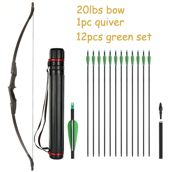 Sdd90b2d986f54cb48823f0b3f4fb5f18d.webp Archery Recurve Bow for Right/Left-Handed Outdoor Hunting Sports Shooting 57inch 30-40 Ibs Take-down Bow Archery Target