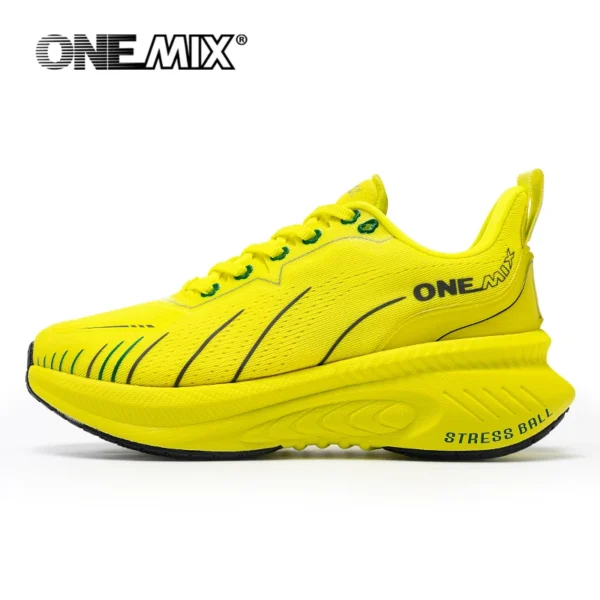 Sdf545321a9024e01bbc68c8ad4a2ef27O-1.webp ONEMIX New Cushioning Running Shoes For Men Suitable Heavy Runners Lace Up Sports Women Non-slip Outdoor Athletic Male Sneakers