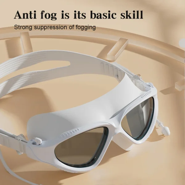 Professional Swimming Goggles HD Waterproof Anti Fog Silicon Swimming Cap Water Racing Sports Equipment for Men Women