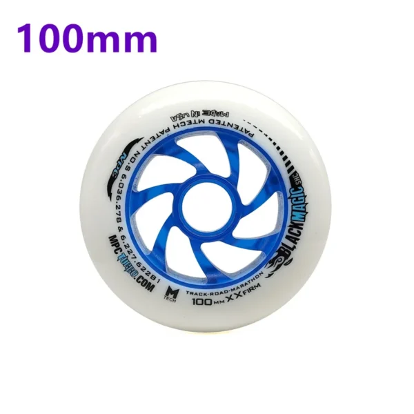 2 Pieces High Elastic MPC Black Magic XXFirm 100mm 110mm Speed Skates Wheel 100 110 86A PU Inline Speed Race Roller Tires Ruedas