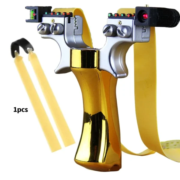 Laser aimed slingshot fishing fast pressure slingshot hunting fishing gun catapult outdoor camping
