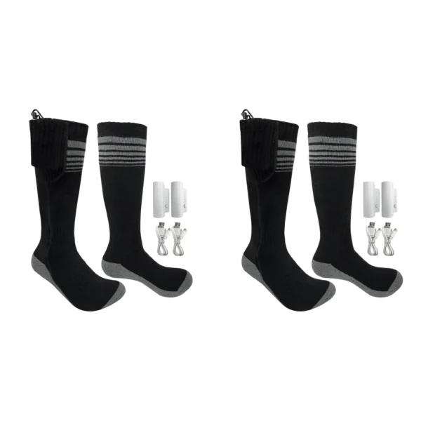 Unisex Heated Socks With USB Thermal Insulated Socks Winter Electric Heating Socks Outdoor Spots Heated Boot Camping Skiing Sock