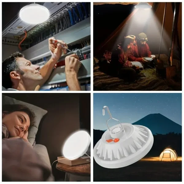 Rechargeable LED Camping Light - High Lumen, Waterproof, 3 Lighting Modes - Ideal for Hiking and Outdoor Lighting