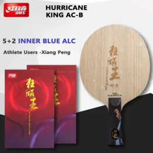 Original DHS Hurricane King ACB Table Tennis Blade 5+2 Blue AC Innerforce Professional Ping Pong Blade Carbon with Original Box