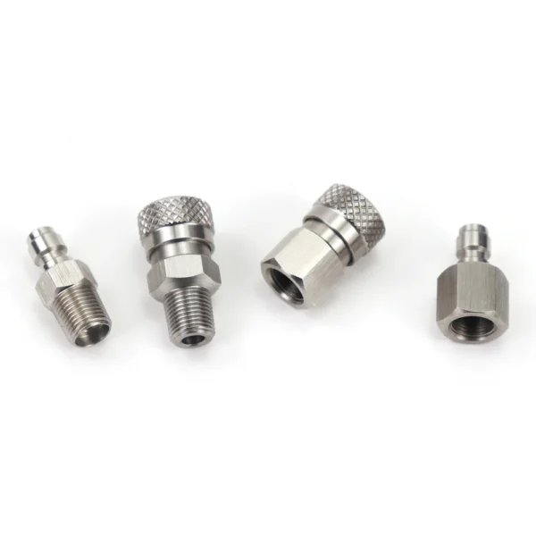 AIR CO2 Foster Quick Disconnect Male/Female Adaptor Fill Nipple Blind Plug | Thread 1/8NPT&1/8BSP&M10*1