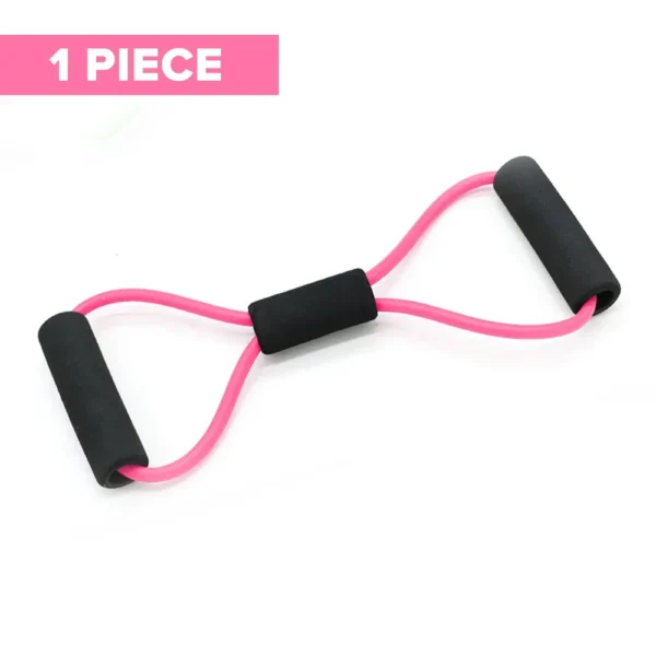 Resistance Bands Elastic Tube Rubber Belt Gym Yoga Gum Fitness Equipment Workout Muscle Pull Rope Exercise 8 Word Chest Expander