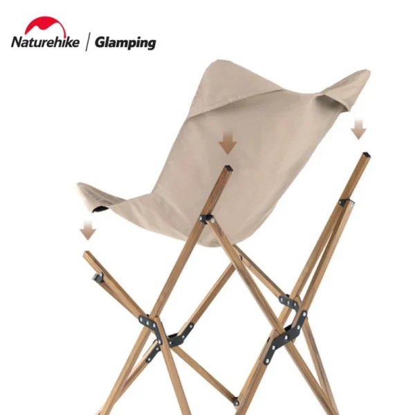 Naturehike Folding Chair -Outdoor Camping Office Nap Chair, Load Capacity 120KG,Chair Cover Detached,Wear Resistant Oxford Cloth