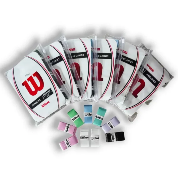 Seb157594645e4576a9b5cb0c4fb290f1C.webp 15/60/180 Pcs Wilson tennis racket grip tape Badminton Racket Grip Tape Anti-Slip/Quick-Drying Sweat Absorbent Grip