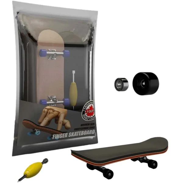 Finger Skateboard Five-layer Maple Bearing Alloy Wheels Fingertip Skateboard Field Swing Toys