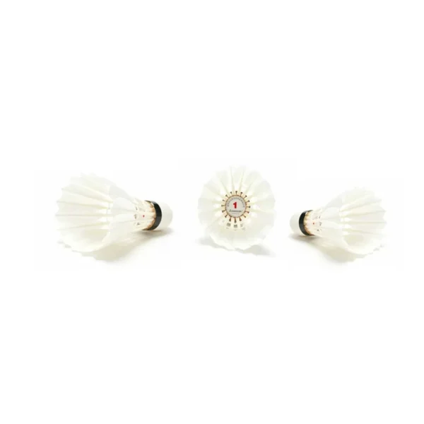 Sf008ab9b9f9b422cb721e1a16dd056c4P.webp Kawasaki Team 1 Badminton shuttle Professional Tournament Level Shuttlecock Goose Feather Badminton Balls Speed 77'