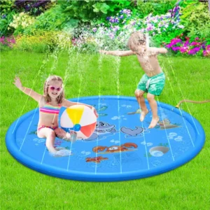 New 1pc Summer outdoor water game toy dolphin spray mat round sprinkler mat,outdoor spray mat,PVC inflatable splash pad,lawn pla