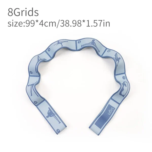 New Elastic Band Can Write the Name Number Segment 8/10/12 Grids Yoga Straps Dance Resistance Belt Exercise Pilates Accessories