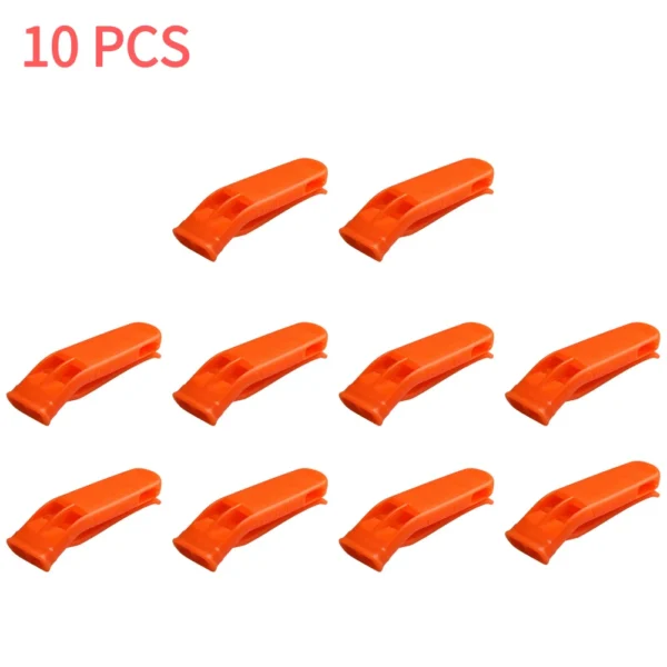 1/2/4/6/10/20pcs Whistle Outdoor Camping Hiking Survival Rescue Emergency Loud Whistle Sport Match Double Pipe Dual Band Whistle