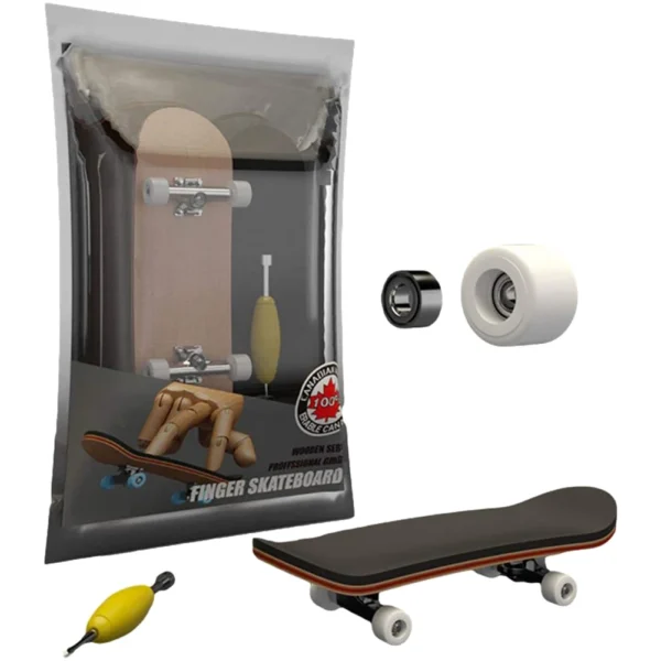 Finger Skateboard Five-layer Maple Bearing Alloy Wheels Fingertip Skateboard Field Swing Toys