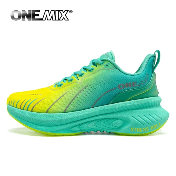 Sf4b78e58167c41aeb775a05d21edde42f.webp ONEMIX White Road Running Shoes for Men Air Cushion Outdoor Sport Shoes Male Trainers Summer Jogging Shoes Women Footwear