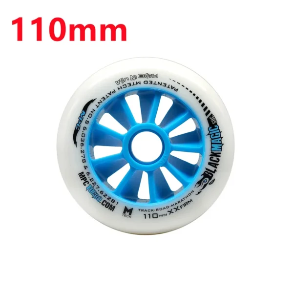 2 Pieces High Elastic MPC Black Magic XXFirm 100mm 110mm Speed Skates Wheel 100 110 86A PU Inline Speed Race Roller Tires Ruedas