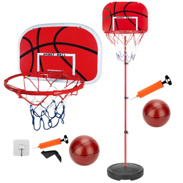 Mini Basketball Hoop Kit Indoor No Punch Wall Mounted Basketball Backboard Home Sports Basket Ball Hoops for Kids Funny Game Toy