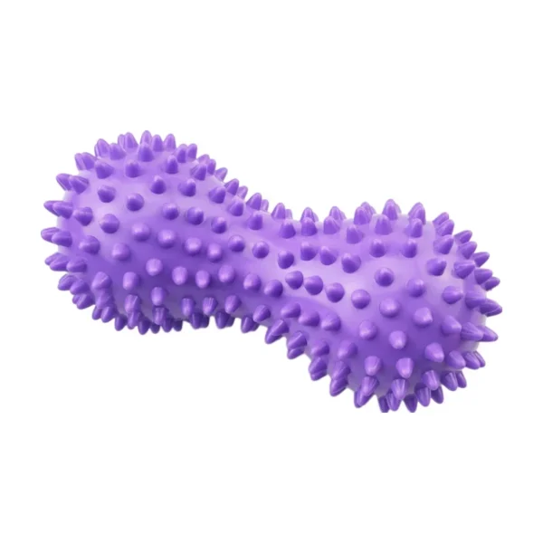 Sfb64e3ff610d4d4aa7a387b0679cfb60O-2.webp 1Pc Peanut Massage Spiky Ball Training Grip Muscle Pain Stress Foot Massager Relaxation Roller Myofascial Balls for Plantar Fasc