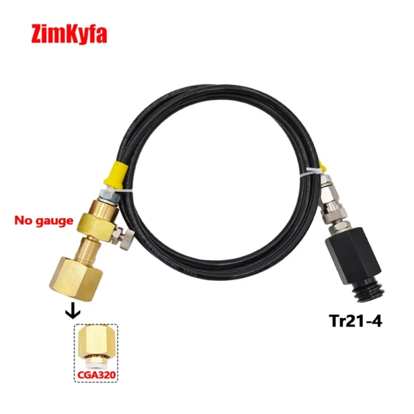 Soda Water Stream Homebrew External High Pressure Hose to CO2 Carbon Dioxide Tank,For Sodastrem Machine to W21.8-14 CGA320 Tank
