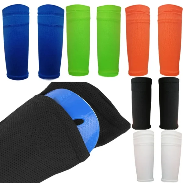 Shin Guards Soccer Football Canilleras Support Sock Nylon Leg Sleeves Shin Protector with Pocket Soccer Gear
