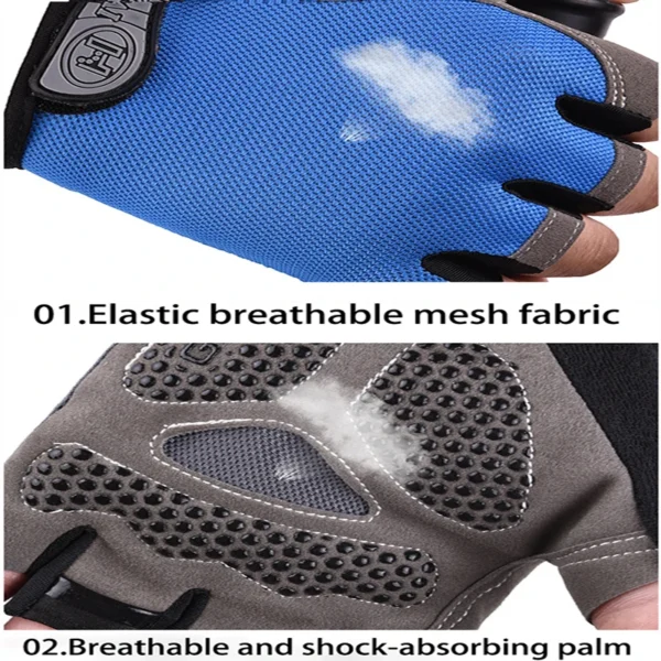 Sfe145254add64acf812e3f075f01fc51S-1.webp Men Cycling Bicycle Gloves Half Finger Gym Gloves Women Mitten Breathable Anti-slip Glove Fitness Sport Training Gloves