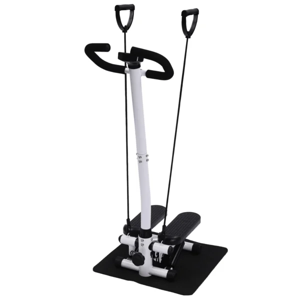 S148c9d9f6ca44b0a9fef17233dd4b1cbs.webp Fitness Stepper With Handlebars, Adjustable Height Hydraulic Stair Steppers with Resistance Band, Loading 150kg/330lbs