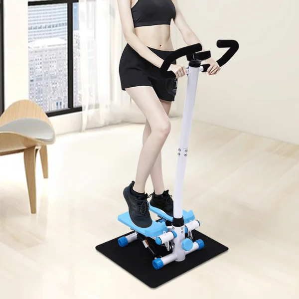 Scc84a30310c84618911841e0e5b0ae40C.webp Fitness Stepper With Handlebars, Adjustable Height Hydraulic Stair Steppers with Resistance Band, Loading 150kg/330lbs