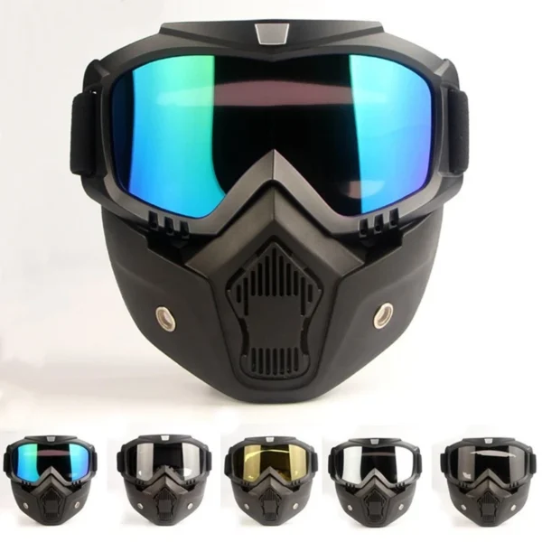 Bicycle helmet Full Face Anti-fog Mask Helmet Airsoft Full Head Gear Paintball Mask with Mouth Filter Safety Goggle Hunting Gear