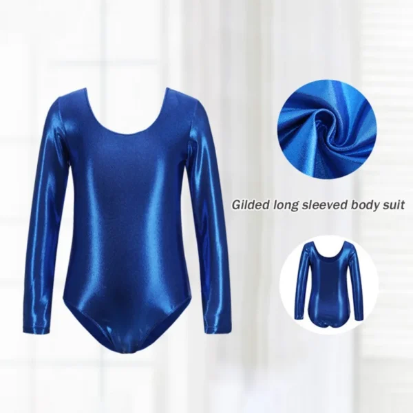 Toddler Girls Ballet Leotard Dancewear Skirts Long Sleeve Gymnastics Leotard Bodysuits Kids Ballerina Clothes Training Wear