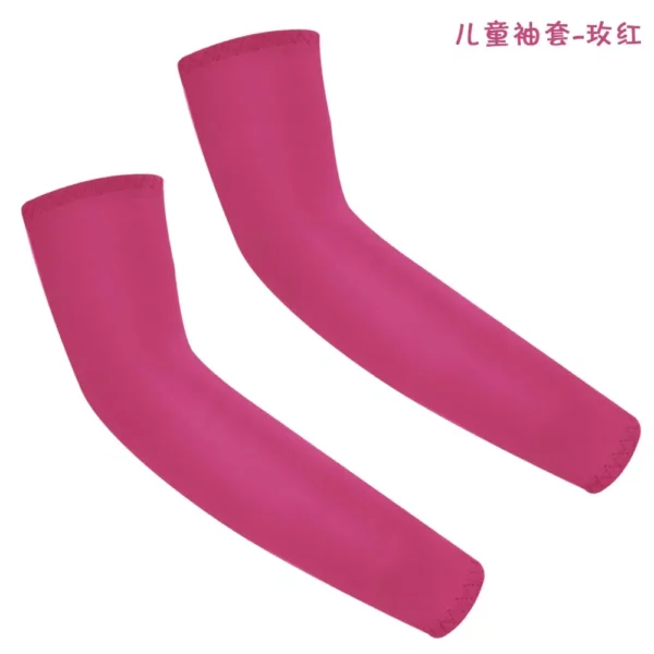 S34e8abd8bc814cdd933140d5115298736.webp 1Pair Arm Sleeves for Kids UV Sun Protection Sleeves Compression Sleeves Cooling Arm Cover Boys Girls Outdoor Sports