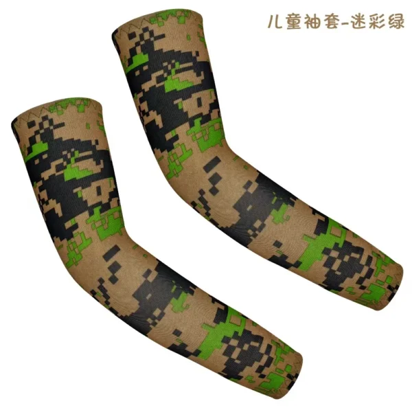 S3a5ba363dfd84353b05971bb613a0f9dh.webp 1Pair Arm Sleeves for Kids UV Sun Protection Sleeves Compression Sleeves Cooling Arm Cover Boys Girls Outdoor Sports