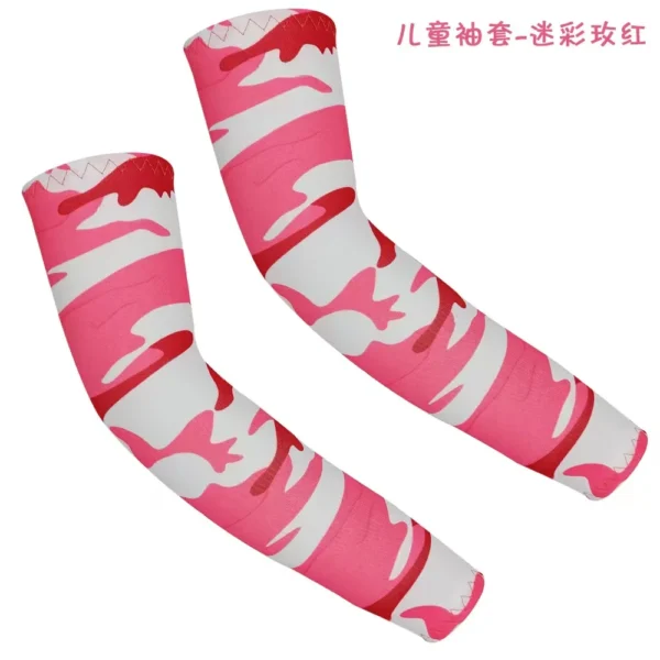 S4c96470eee774d859d1faaf13d4cbd2bN.webp 1Pair Arm Sleeves for Kids UV Sun Protection Sleeves Compression Sleeves Cooling Arm Cover Boys Girls Outdoor Sports
