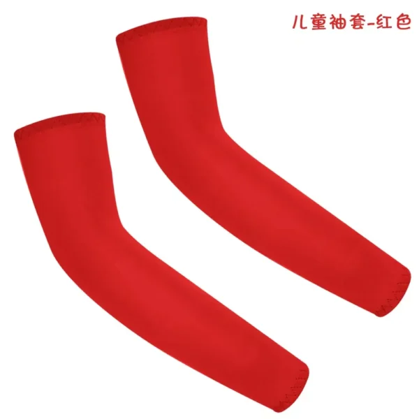 S541ad7a394a14250afce59ae646e1e85c.webp 1Pair Arm Sleeves for Kids UV Sun Protection Sleeves Compression Sleeves Cooling Arm Cover Boys Girls Outdoor Sports
