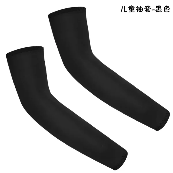 S5ac9dfedce2a4258950d5ab900e53e60Z.webp 1Pair Arm Sleeves for Kids UV Sun Protection Sleeves Compression Sleeves Cooling Arm Cover Boys Girls Outdoor Sports