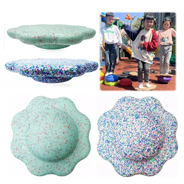 Children's Balance Training Foam Step Sensory Tube Assisted Outdoor Games Stacking Stones Flower Balance Sports Baby Toys Gifts