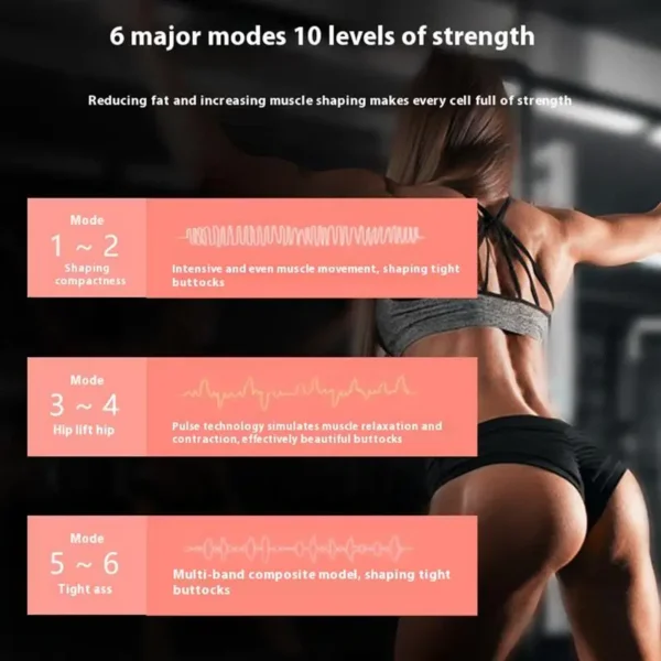 Wireless Buttocks Hip Trainer Muscle Stimulator Lifting Massage Machine Fitness Body Slimming Massager For Women Training Device